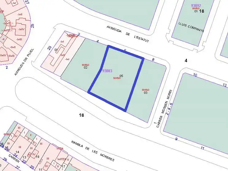 Terreny residencial en venda a Avinguda Estatut 6, imagen 2