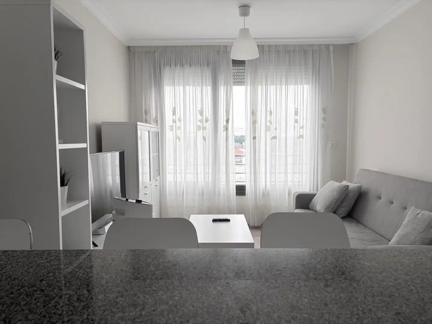 Living room of Flat for sale in Sanxenxo  with Air Conditioner and Heating
