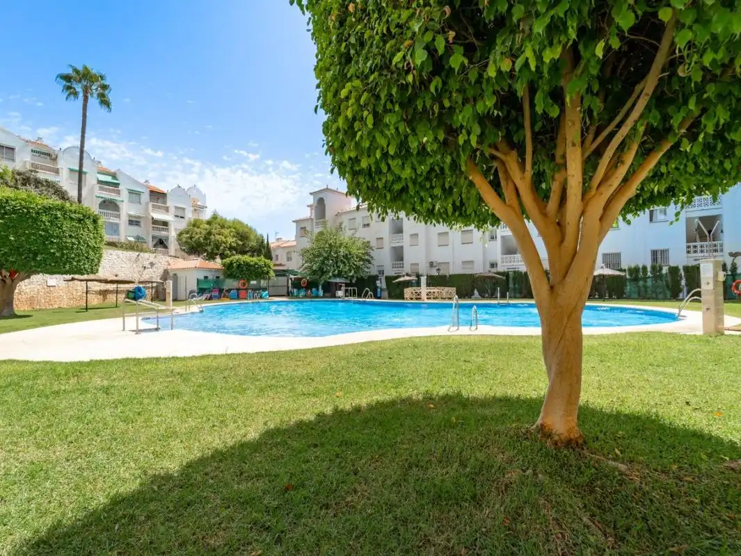 Piscina de Planta baja en venta en Rincón de la Victoria con Calefacción, Jardín privado y Terraza