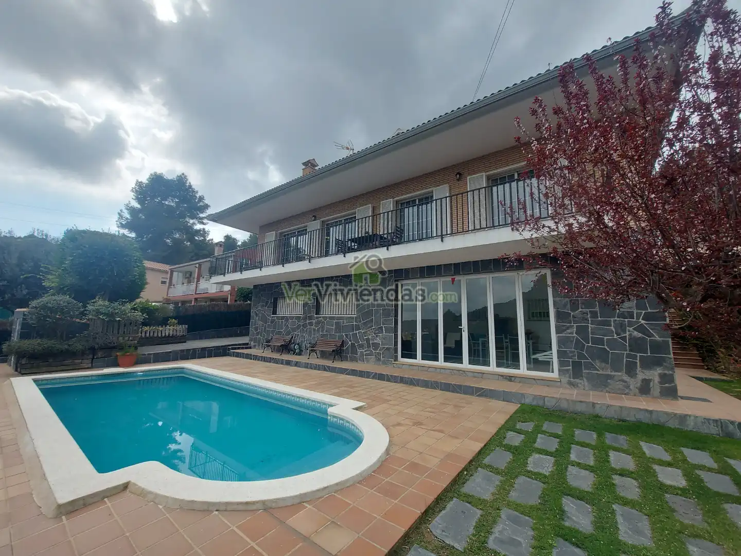 Piscina de Casa o chalet en venta en Vallirana con Calefacción, Jardín privado y Terraza