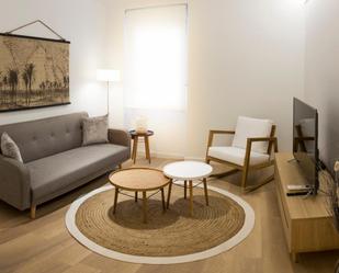 Sala d'estar de Apartament de lloguer en  Madrid Capital amb Aire condicionat, Rentadora i Microones