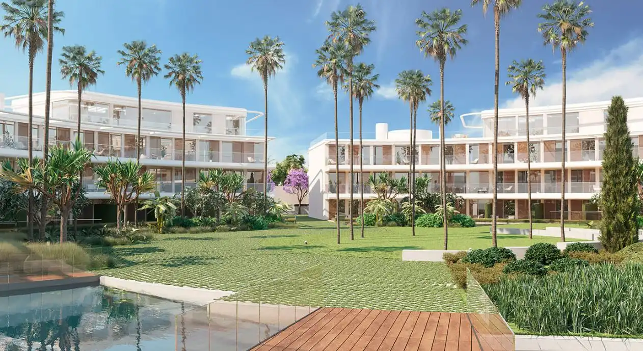 Dormitori de Apartament en venda en Estepona amb Aire condicionat, Calefacció i Jardí privat