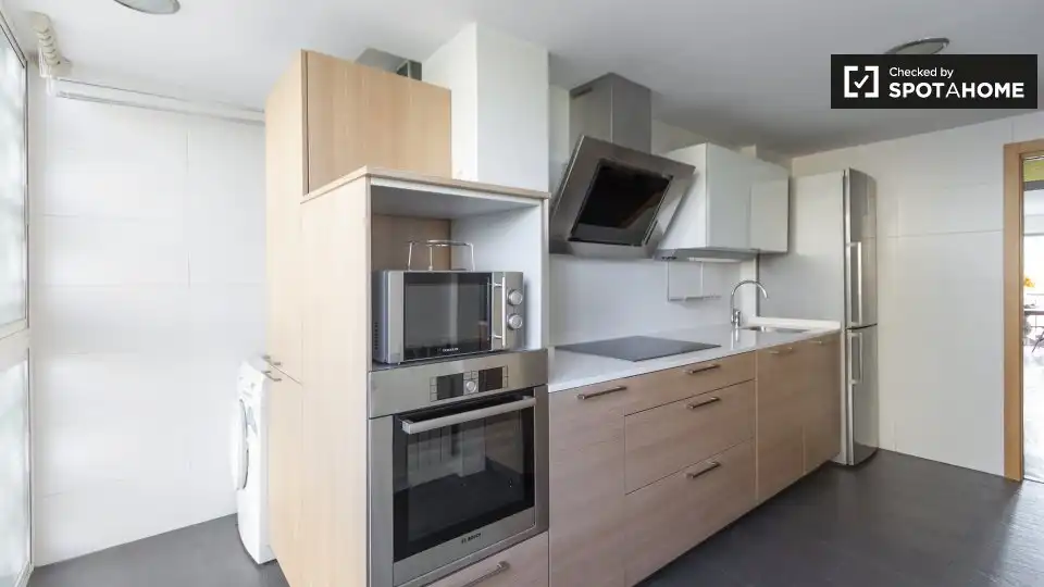 Kitchen of Flat for rent in Madrid  with Air Conditioner, Heating and Furnished