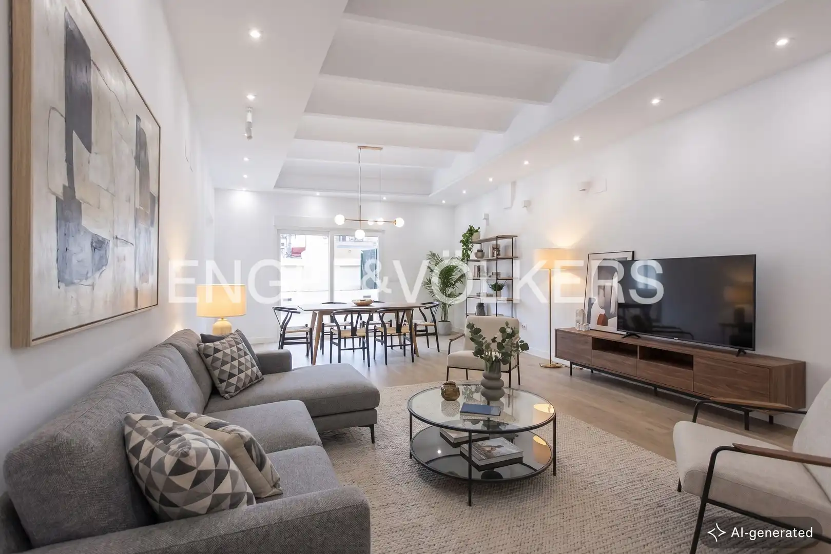 Living room of Attic for rent in Valencia  with Air Conditioner, Heating and Terrace