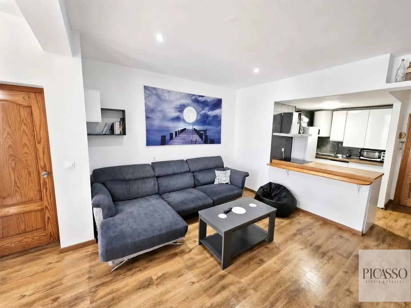 Wohnzimmer von Wohnung zum Verkauf in Torremolinos mit Klimaanlage, Heizung und Privatgarten