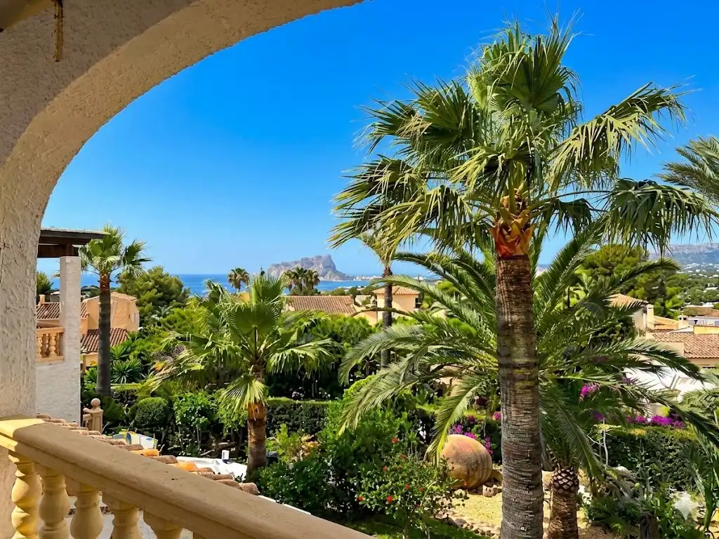 Vista exterior de Casa o chalet en venta en Moraira con Aire acondicionado, Calefacción y Jardín privado