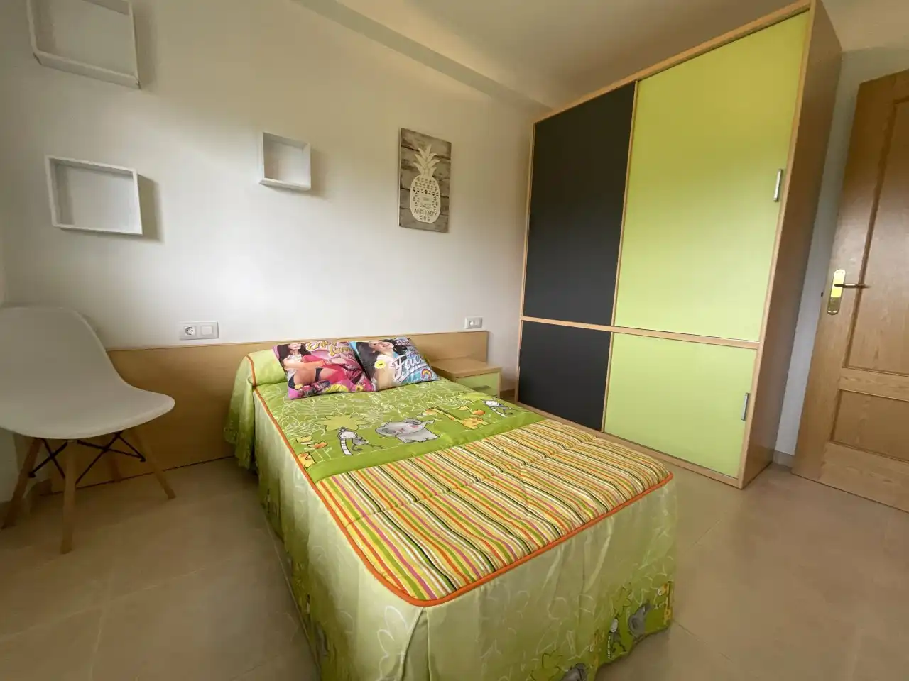 Schlafzimmer von Wohnung zum Verkauf in Alesanco mit Heizung, Möbliert und Balkon
