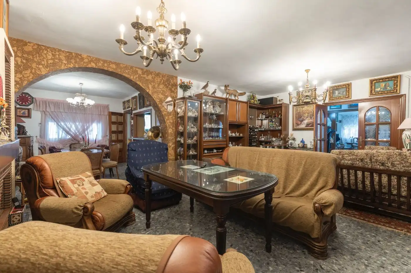 Wohnzimmer von Haus oder Chalet zum Verkauf in Víznar mit Klimaanlage, Heizung und Privatgarten