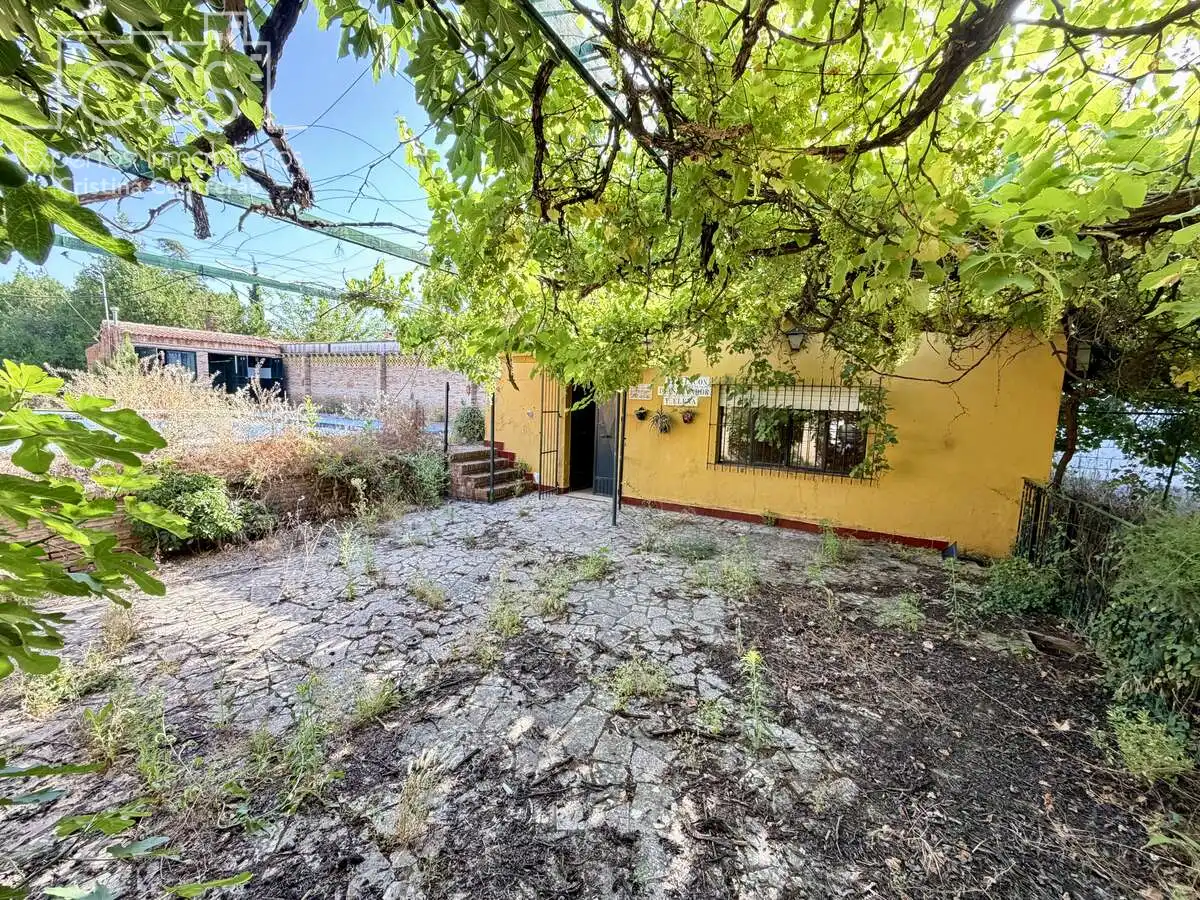 Vista exterior de Casa o xalet en venda en Mairena del Alcor amb Aire condicionat, Traster i Piscina