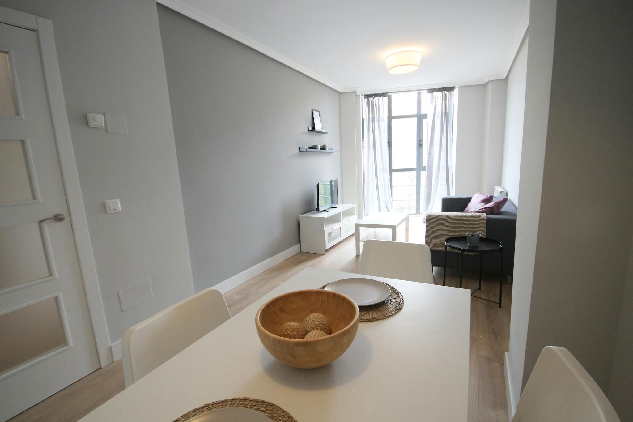 Living room of Flat to rent in  Madrid Capital  with Air Conditioner, Heating and Furnished