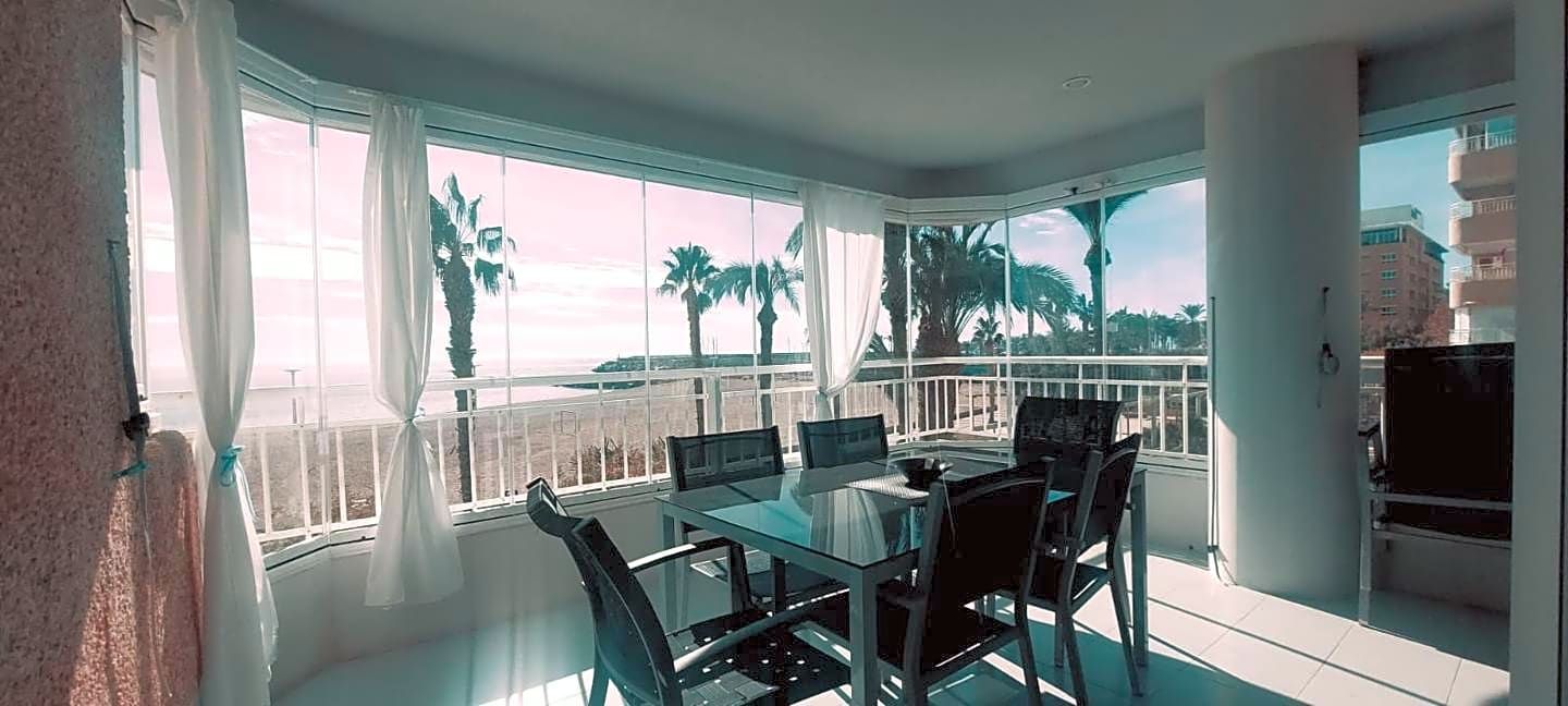 Dining room of Flat for sale in Águilas  with Air Conditioner, Terrace and Furnished