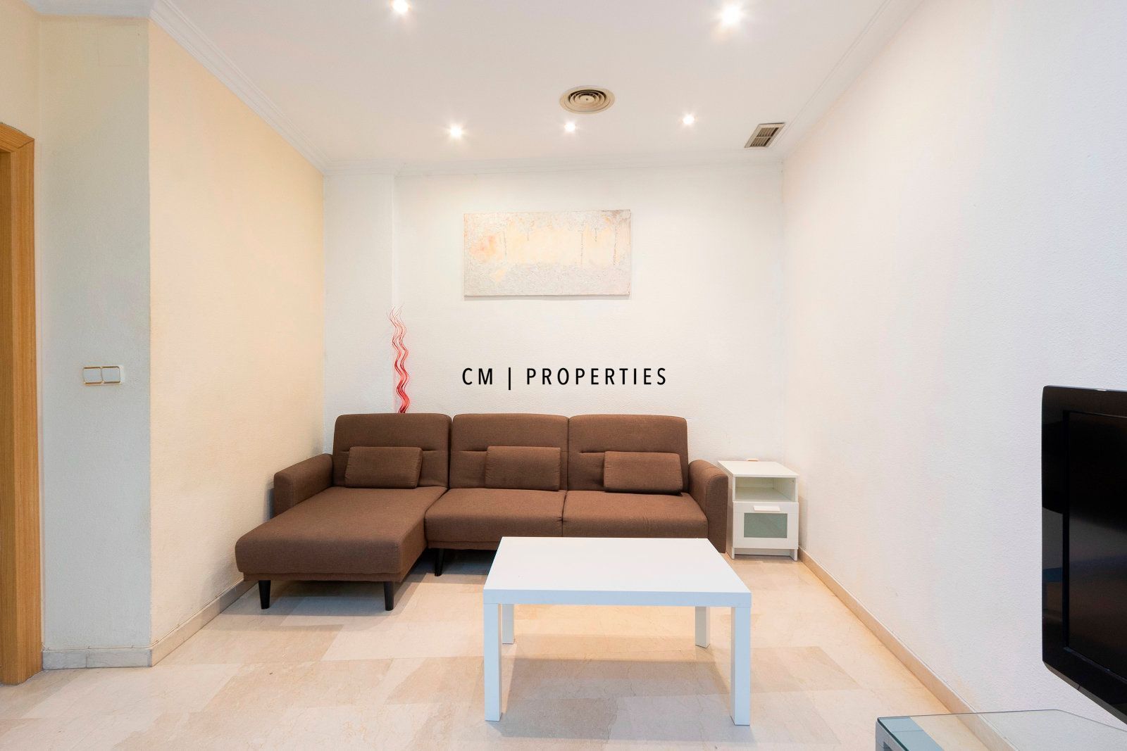 Living room of Flat to rent in  Valencia Capital  with Air Conditioner, Heating and Terrace