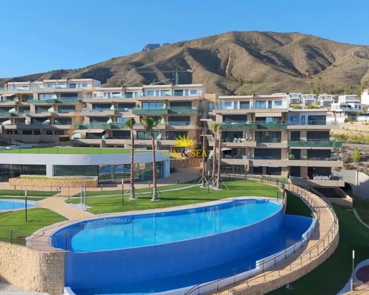 Vista exterior de Planta baja de alquiler en Finestrat con Aire acondicionado, Calefacción y Terraza