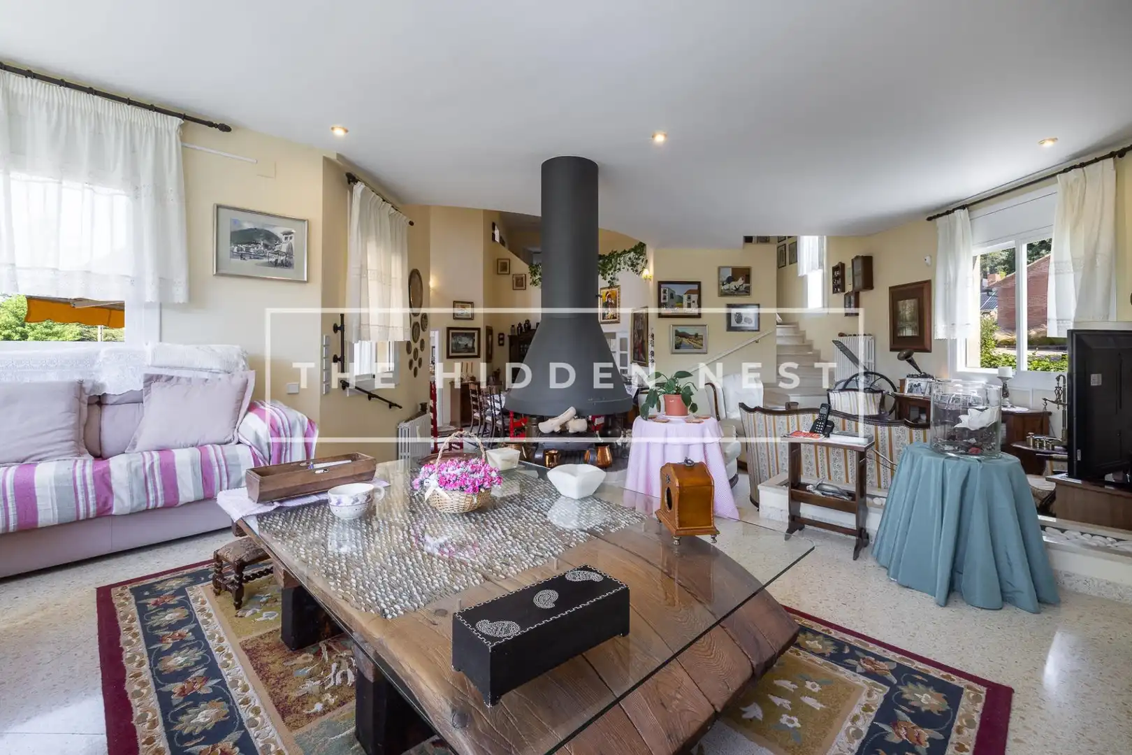 Sala d'estar de Casa o xalet en venda en Matadepera amb Calefacció, Jardí privat i Terrassa