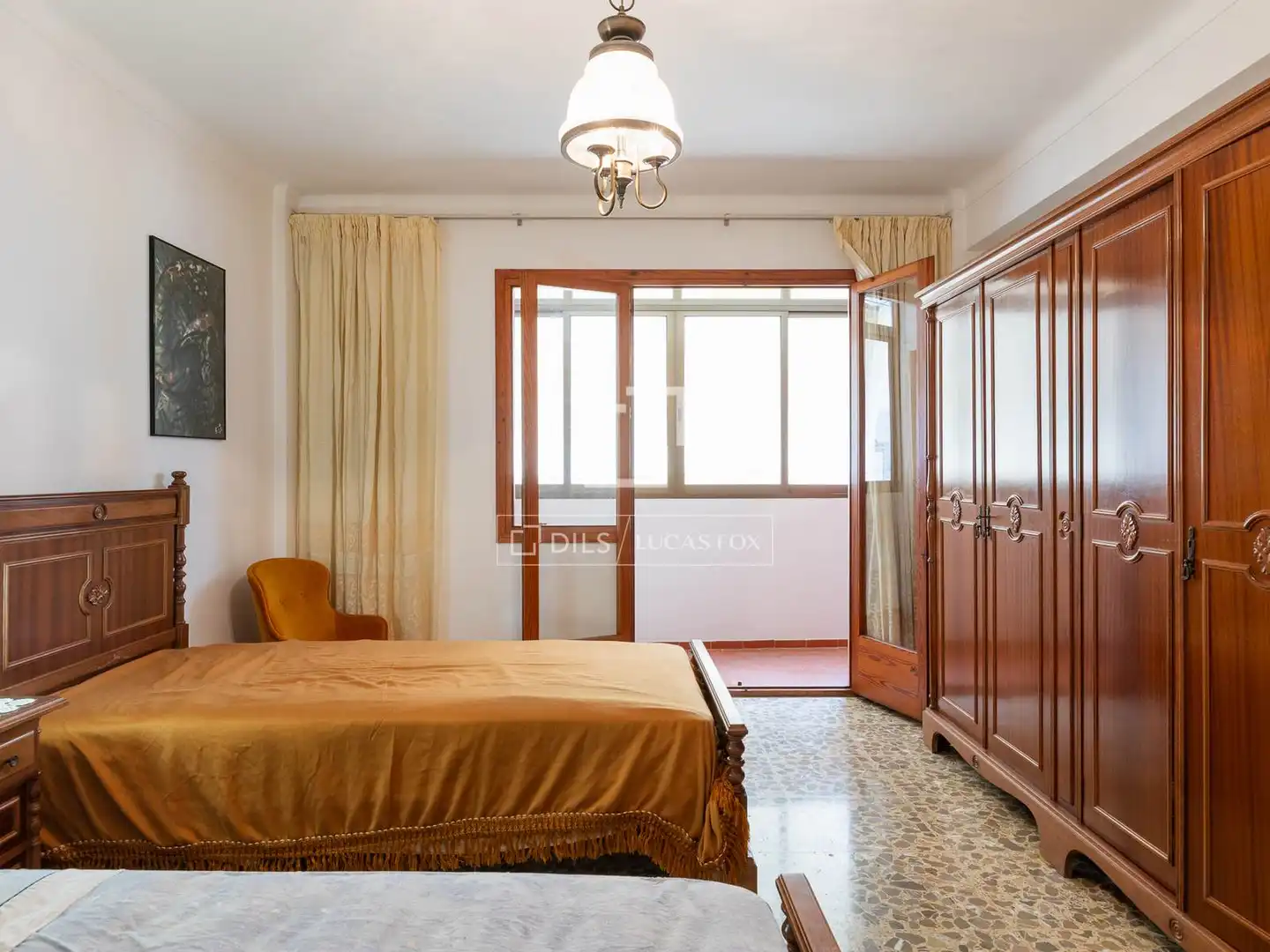 Bedroom of Flat for sale in Eivissa  with Air Conditioner, Terrace and Furnished
