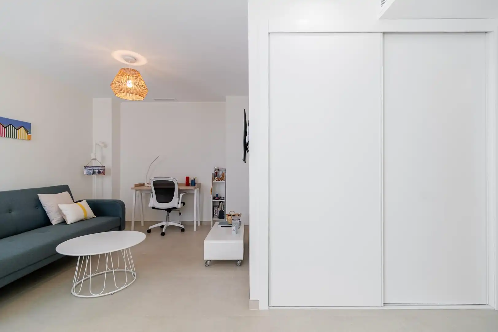 Schlafzimmer von Wohnungen zum Verkauf in Benicasim / Benicàssim mit Klimaanlage, Heizung und Privatgarten