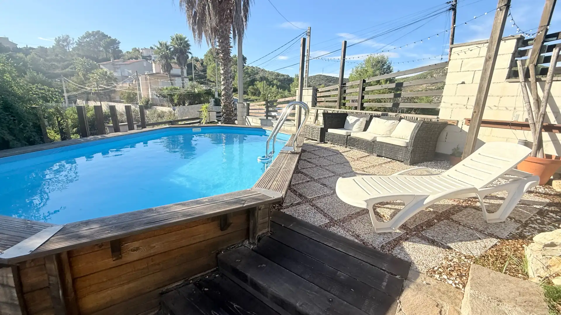 Schwimmbecken von Haus oder Chalet zur Miete in Olivella, Barcelona