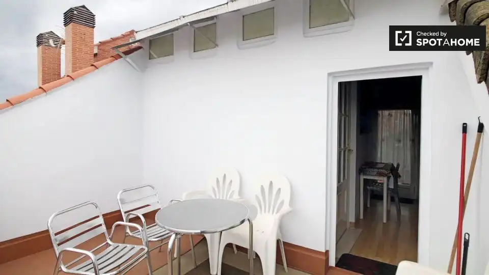 Terraza de Piso de alquiler en Leganés con Aire acondicionado, Calefacción y Amueblado