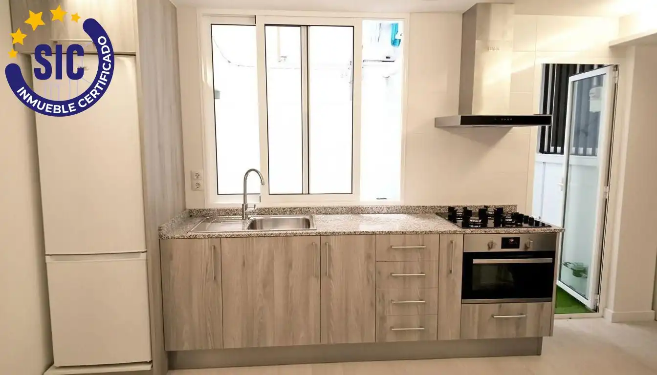 Cocina de Piso en venta en Valencia con Terraza