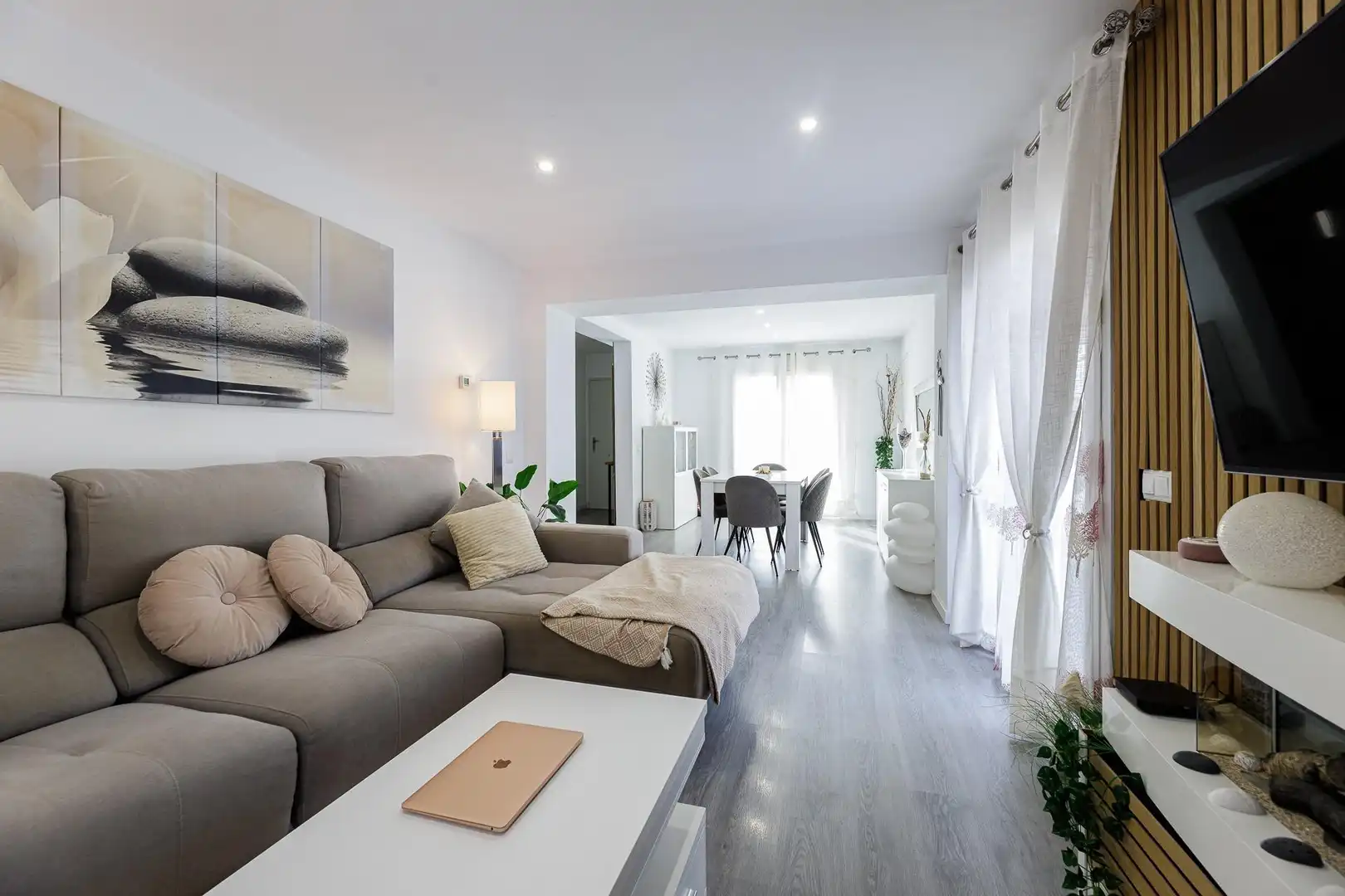Sala d'estar de Casa adosada en venda en Llucmajor amb Calefacció, Jardí privat i Terrassa