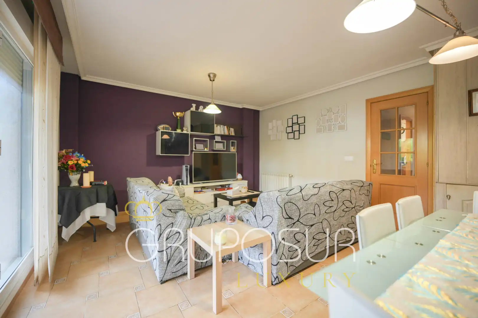 Sala de estar de Casa adosada en venta en Boecillo con Calefacción, Jardín privado y Parquet