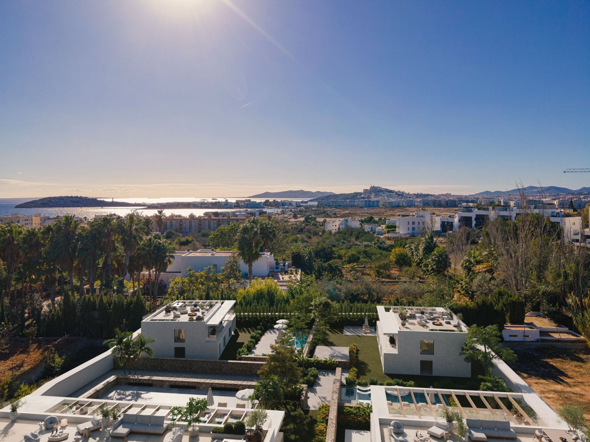 Vista exterior de Casa o xalet en venda en Eivissa amb Jardí privat i Piscina