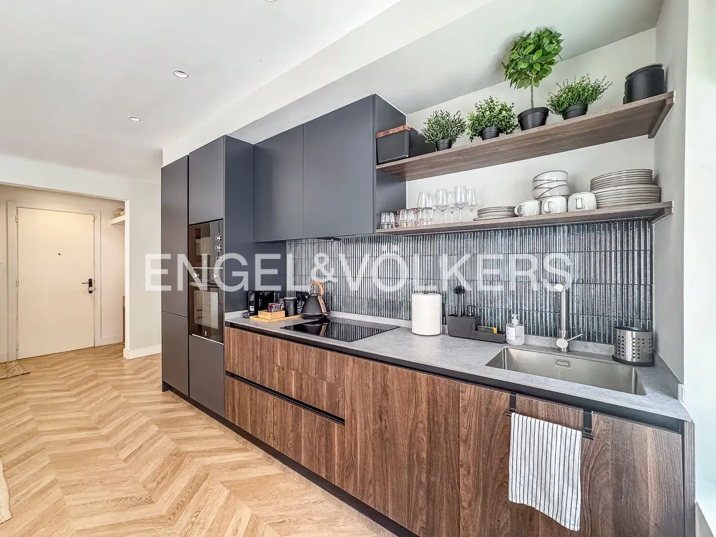 Kitchen of Flat for rent in Barcelona  with Air Conditioner, Heating and Parquet flooring