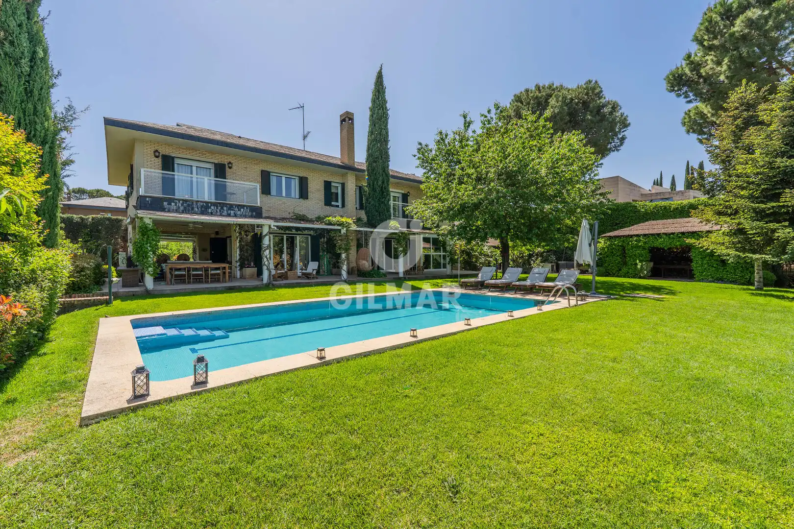 Garden of Houses for sale in Pozuelo de Alarcón  with Heating, Private garden and Swimming Pool