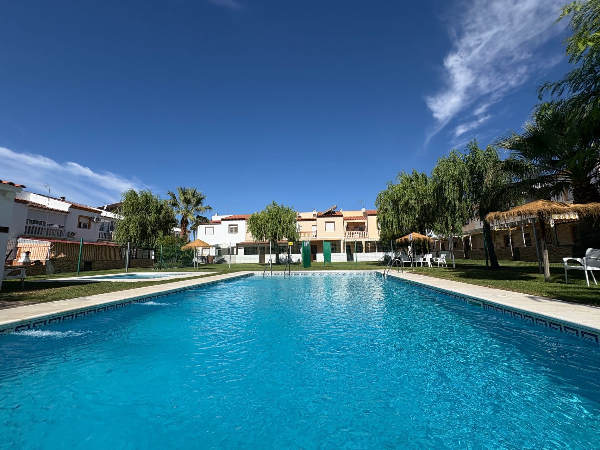 Swimming pool of Single-family semi-detached for sale in Aljaraque  with Air Conditioner, Heating and Private garden