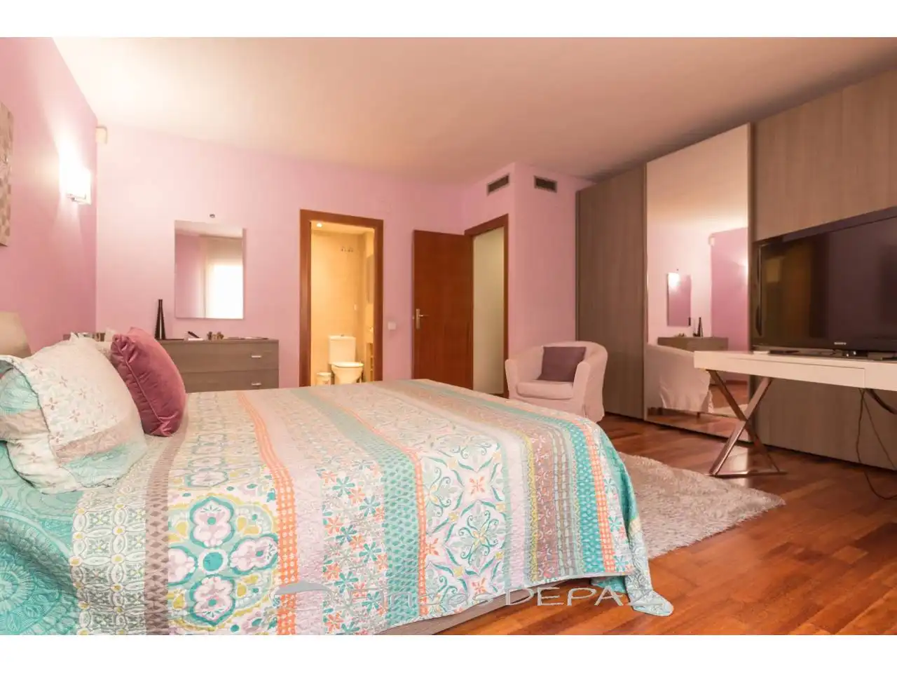 Bedroom of Flat for sale in Castelldefels  with Air Conditioner, Heating and Parquet flooring