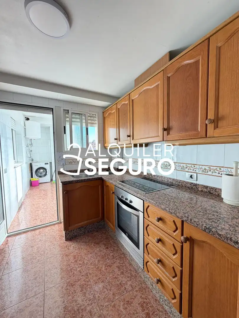 Cuina de Àtic de lloguer en Burriana / Borriana amb Aire condicionat, Calefacció i Moblat