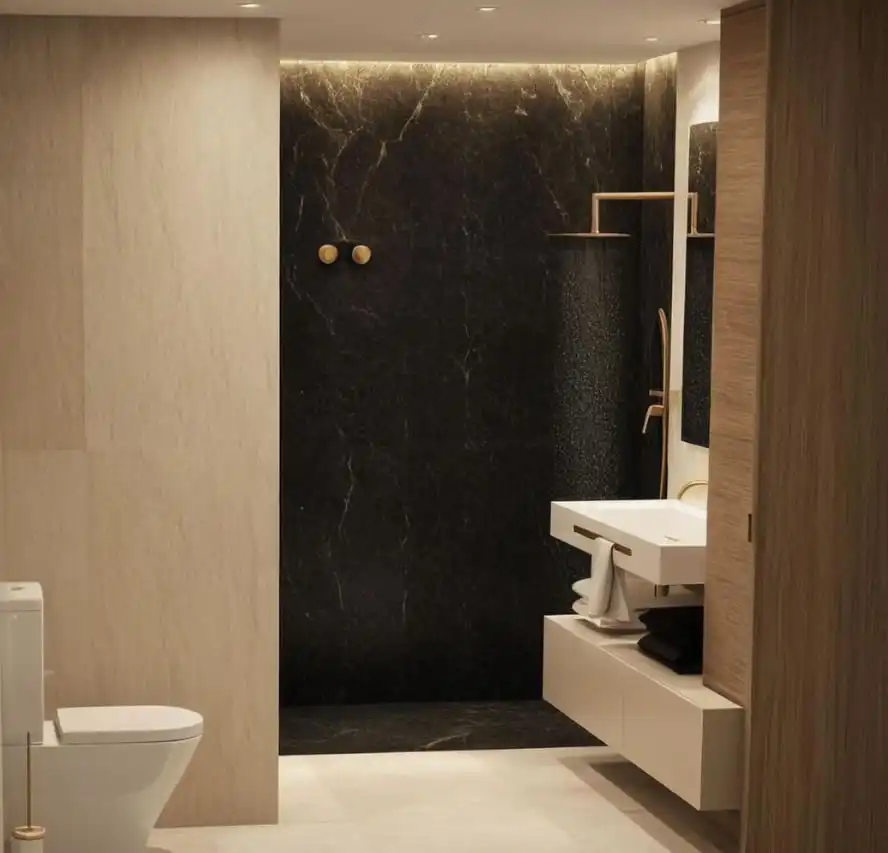 Bathroom of Detached homes for sale in Cantallops  with Air Conditioner, Heating and Private garden