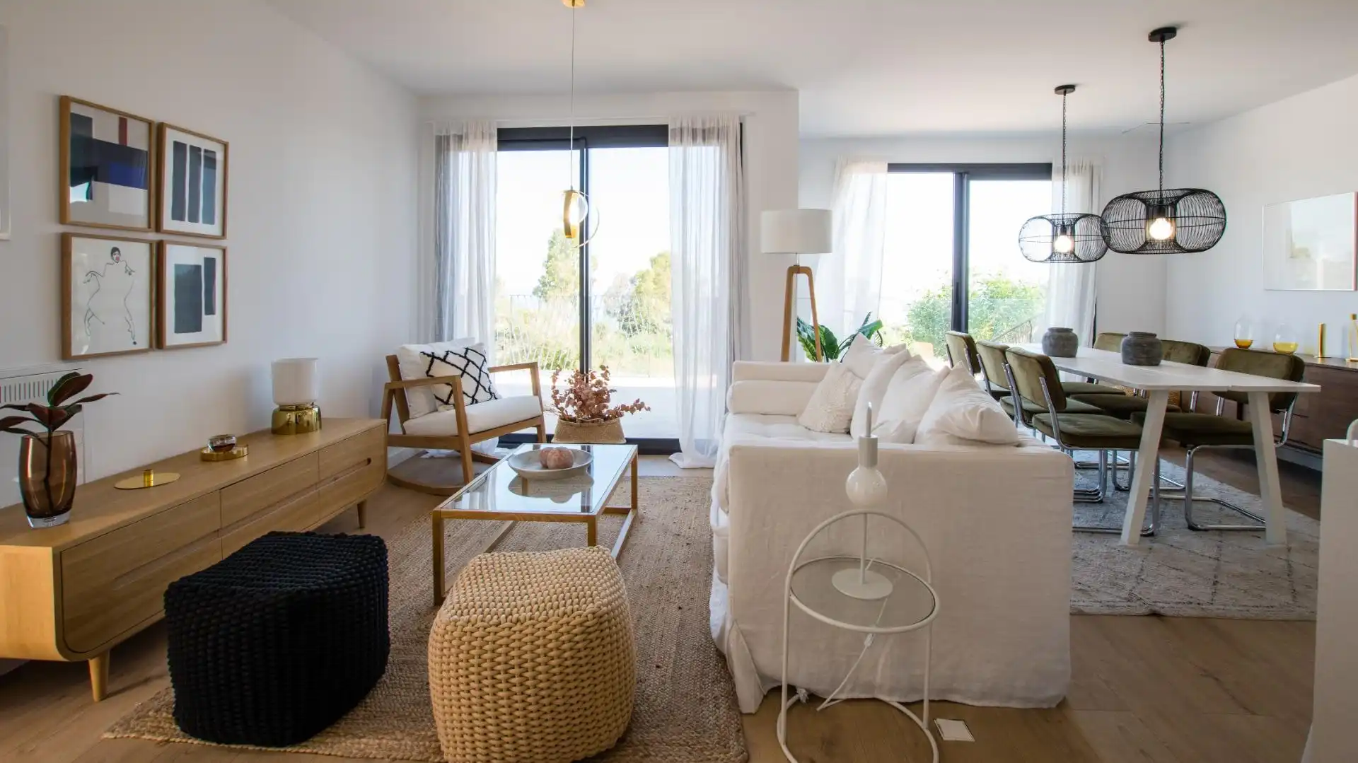 Sala d'estar de Planta baixa en venda en Villajoyosa / La Vila Joiosa amb Jardí privat, Terrassa i Piscina comunitària