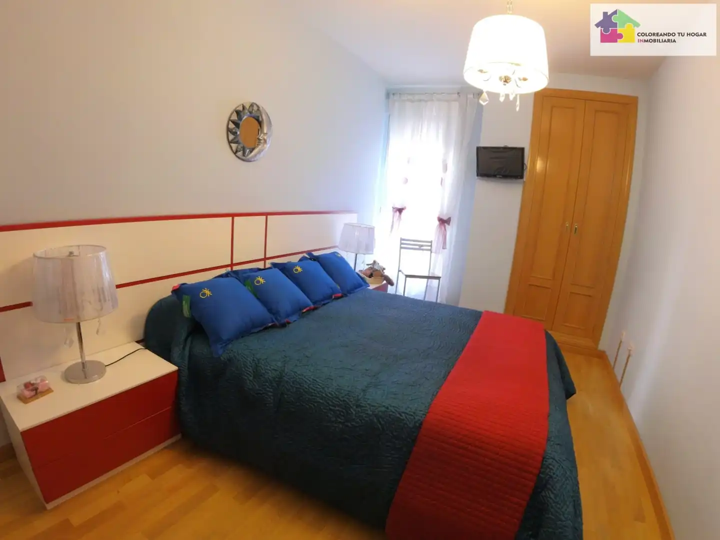 Schlafzimmer von Wohnung zur Miete in León Capital  mit Heizung, Parkett und Terrasse