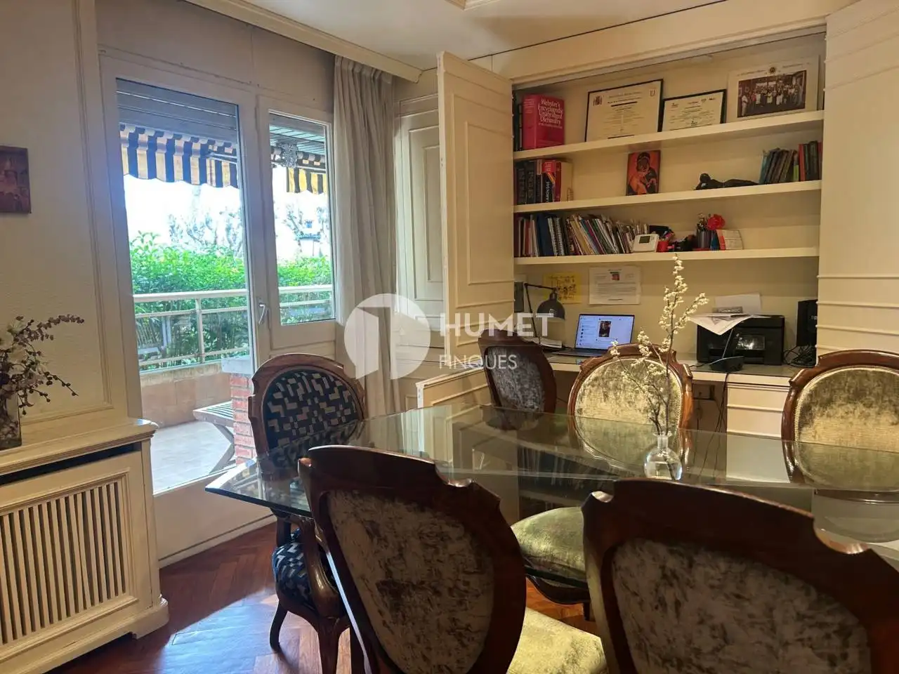 Dining room of Flat for sale in Sant Cugat del Vallès  with Air Conditioner, Heating and Private garden