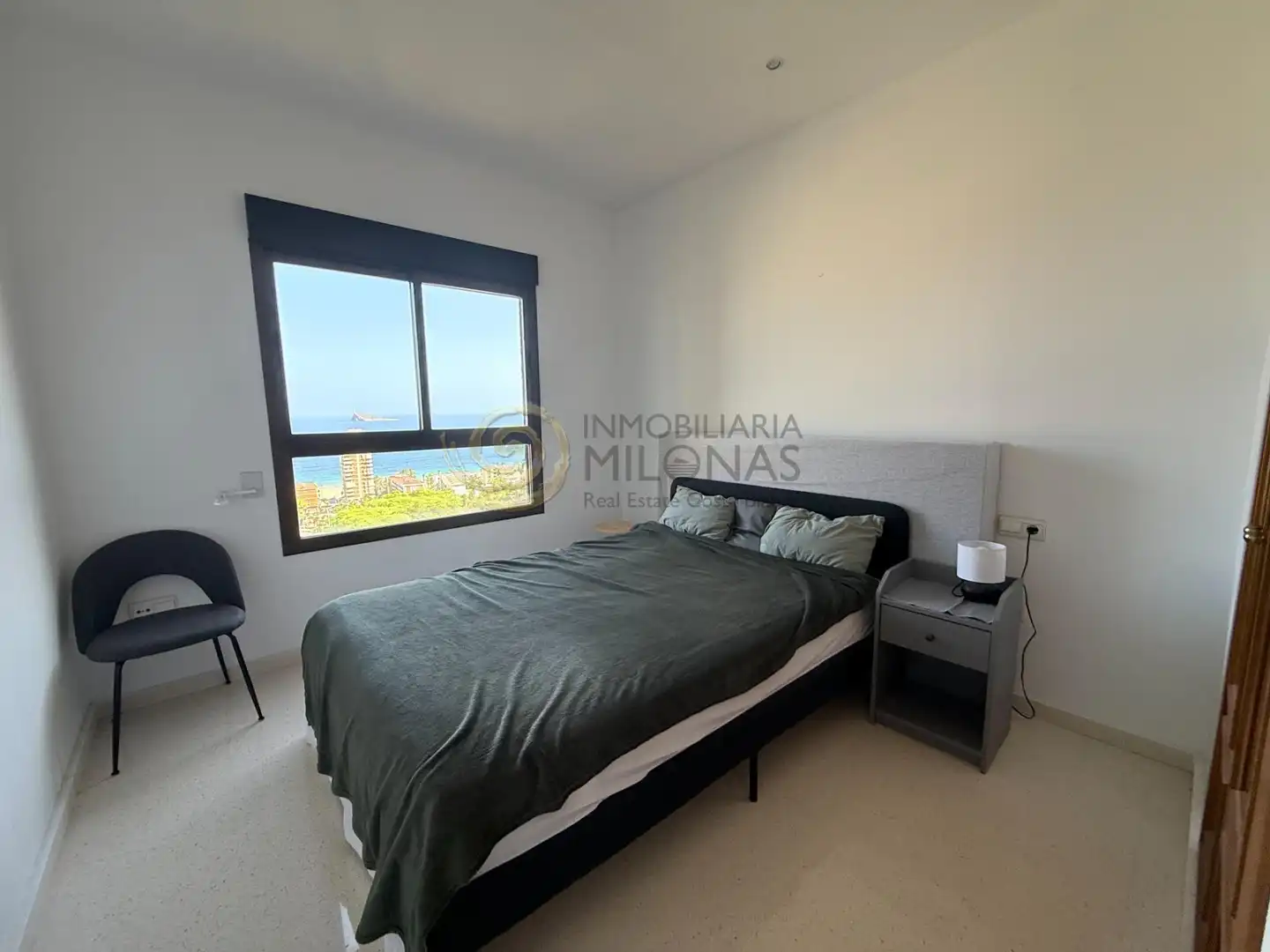 Schlafzimmer von Wohnung zur Miete in Benidorm mit Klimaanlage, Heizung und Privatgarten