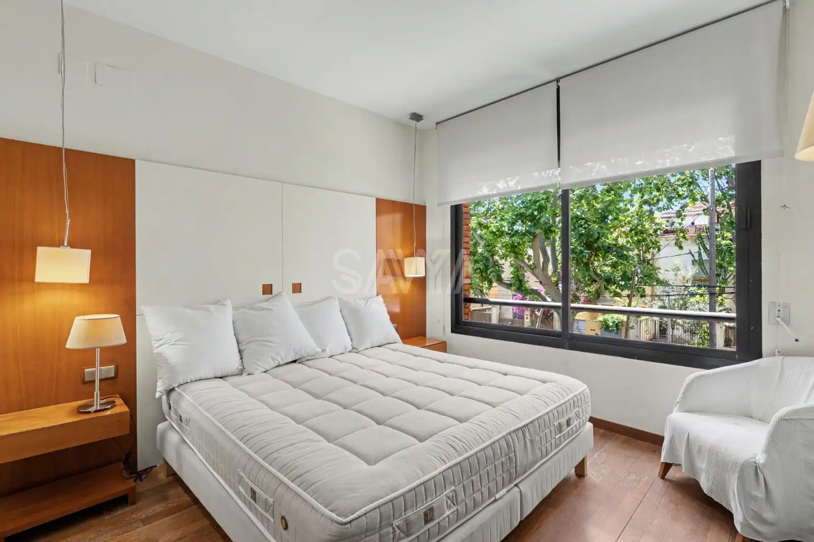 Habitación de Casa adosada de alquiler en Barcelona con Aire acondicionado, Calefacción y Parquet