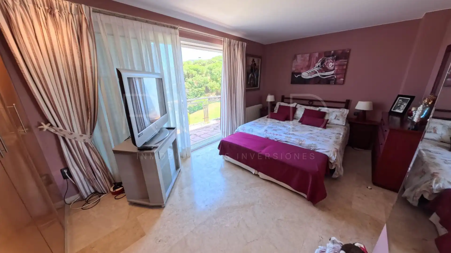 Schlafzimmer von Einfamilien-Reihenhaus zur Miete in Sant Feliu de Guíxols mit Klimaanlage, Heizung und Privatgarten