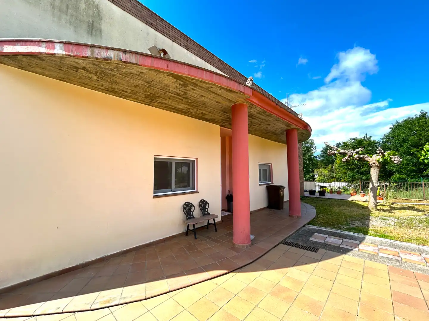 Vista exterior de Casa o chalet en venta en Santa Coloma de Farners con Calefacción, Jardín privado y Terraza