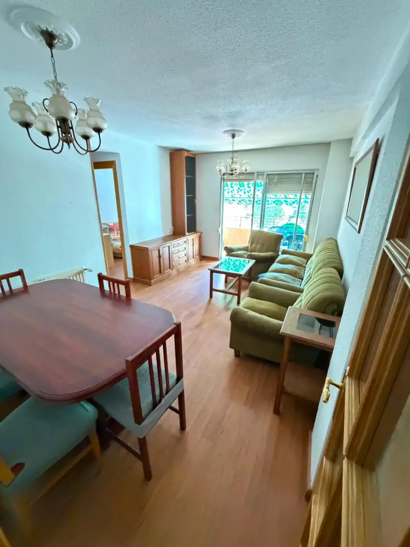 Living room of Flat for sale in Móstoles  with Heating, Terrace and Furnished