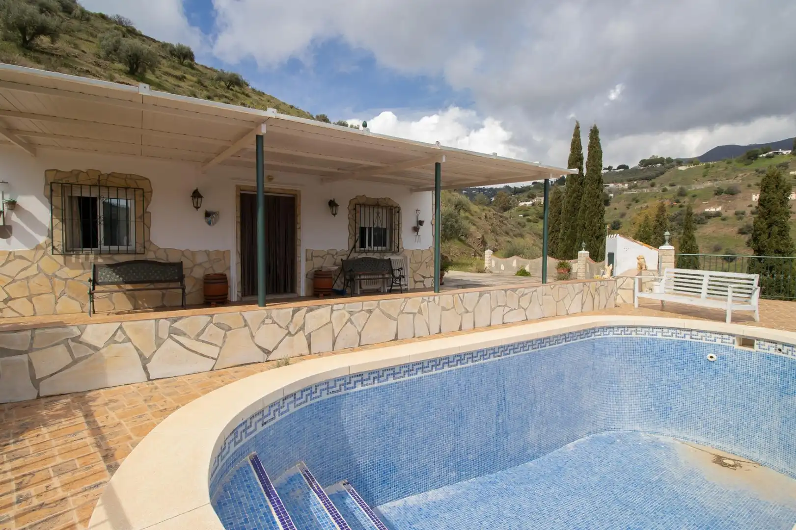 Vista exterior de Casa o xalet en venda en Cómpeta