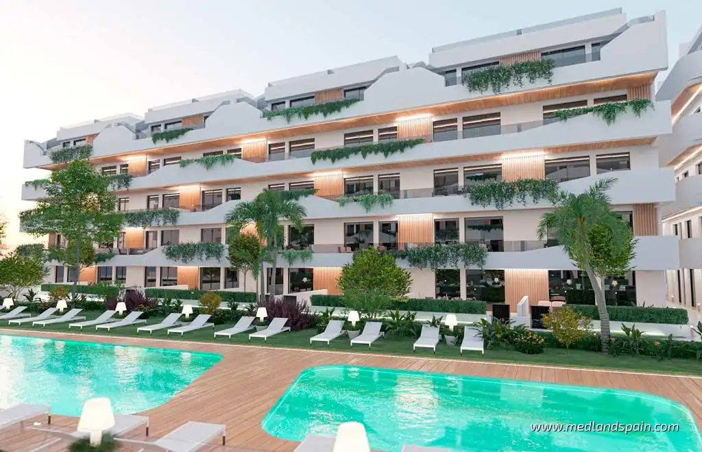 Appartement compact avec piscine à vendre à Santiago de la Ribera