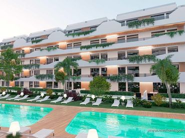 Appartement compact avec piscine à vendre à Santiago de la Ribera