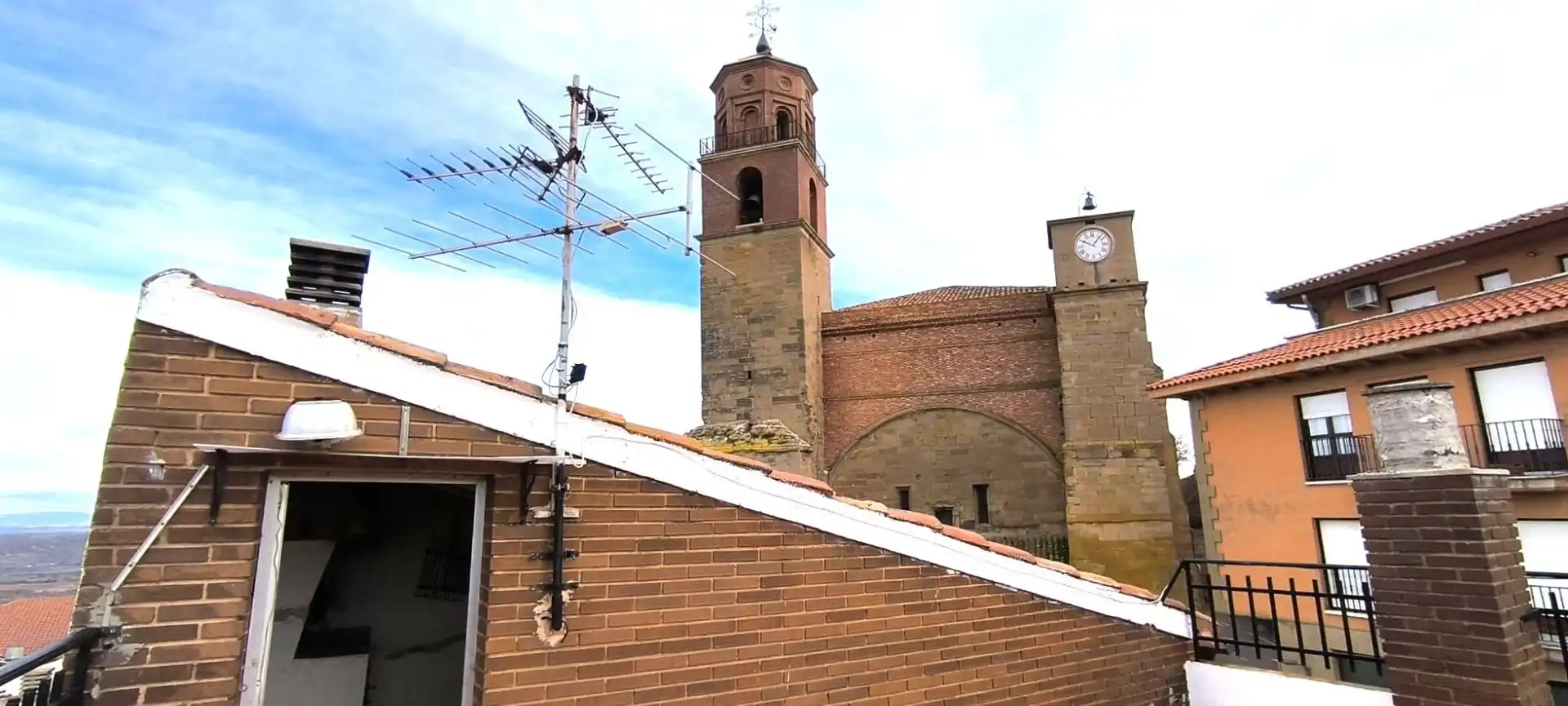 Vista exterior de Casa o chalet en venta en Ausejo con Terraza y Trastero
