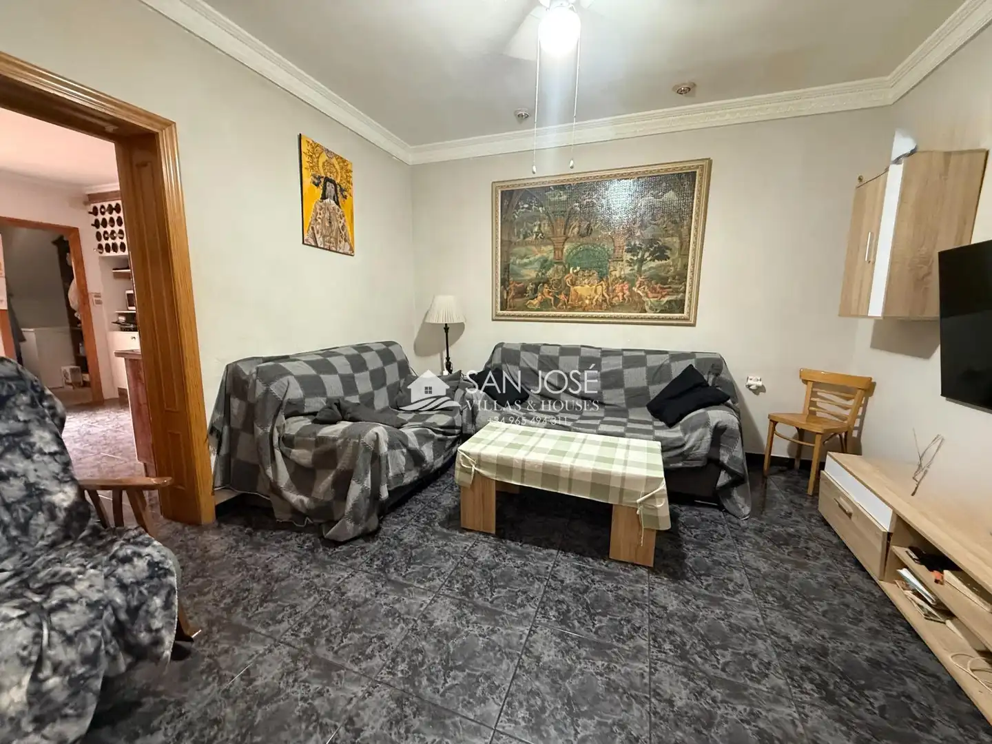 Sala d'estar de Casa o xalet en venda en Aspe amb Aire condicionat, Calefacció i Terrassa