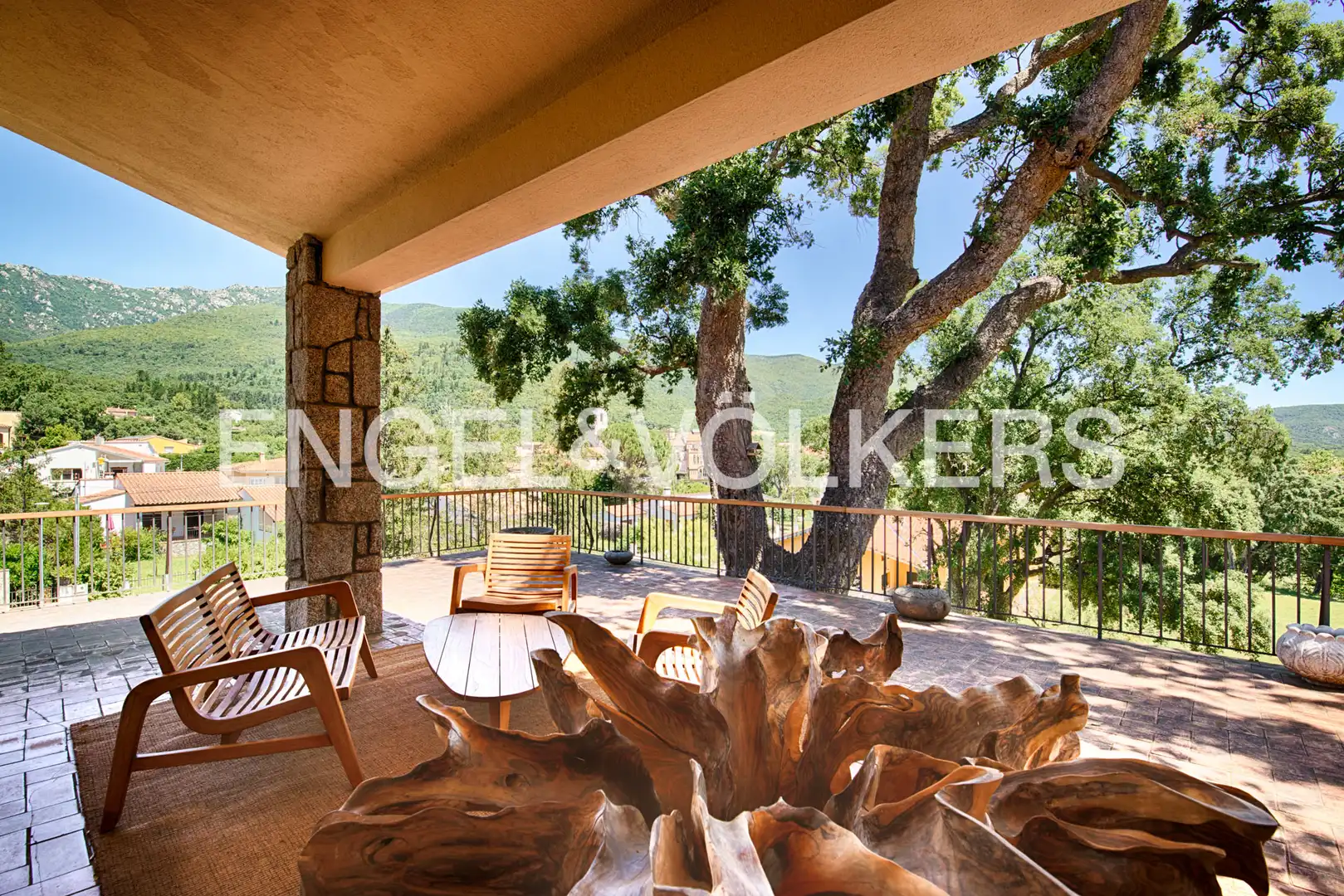 Terraza de Casa o chalet en venta en Maçanet de Cabrenys con Aire acondicionado, Calefacción y Jardín privado