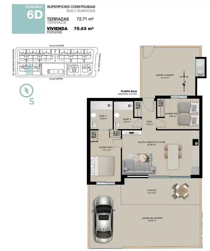 Flat with terrace for sale in Mil Palmeras, imagen 2