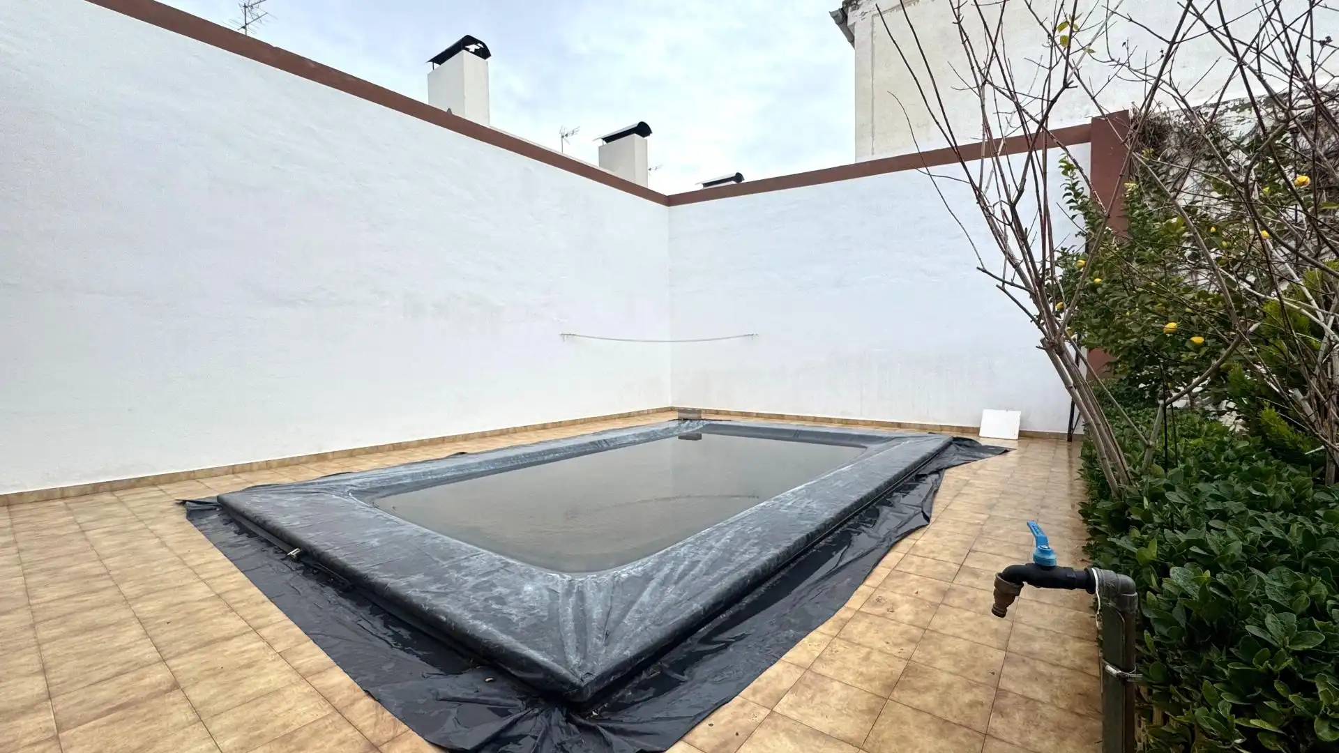 Piscina de Casa adosada en venta en Sax con Aire acondicionado, Calefacción y Terraza