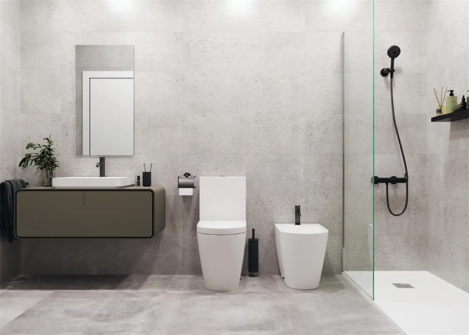 Baño de Dúplex en venta en Almería con Aire acondicionado, Calefacción y Horno