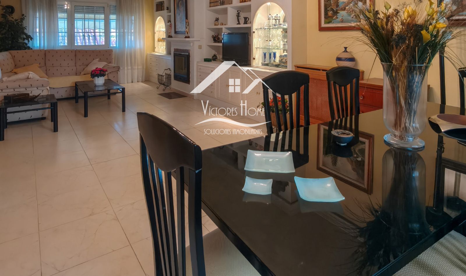 Dining room of Single-family semi-detached for sale in San Agustín del Guadalix  with Air Conditioner, Heating and Parquet flooring